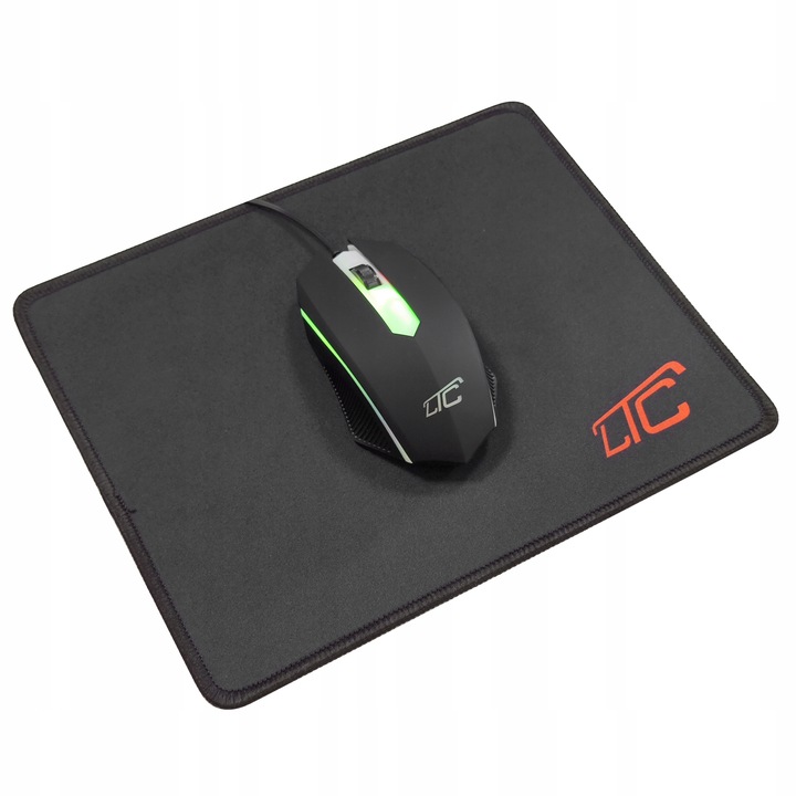 KLAWIATURA MYSZKA PODKŁADKA MIKROFON SŁUCHAWKI ZESTAW GAMINGOWY 4W1 PREZENT