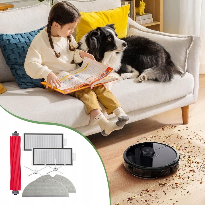ZESTAW AKCESORIÓW SZCZOTKI FILTRY MOP do XIAOMI ROBOROCK Q7 MAX MAX+