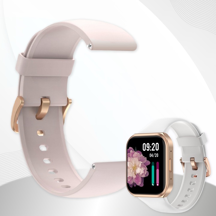 SMARTWATCH ZEGAREK MENU DAMSKI ROZMOWY GRY POLSKIE SMS 2 PASKI SMART WATCH