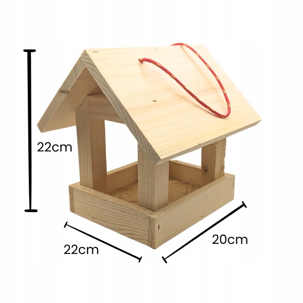 Karmnik dla ptaków + ziarno pokarm do samodzielnego malowania