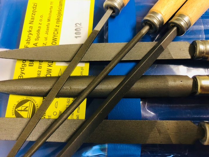 BEFANA Zestaw pilników do metalu kluczykowe Polski