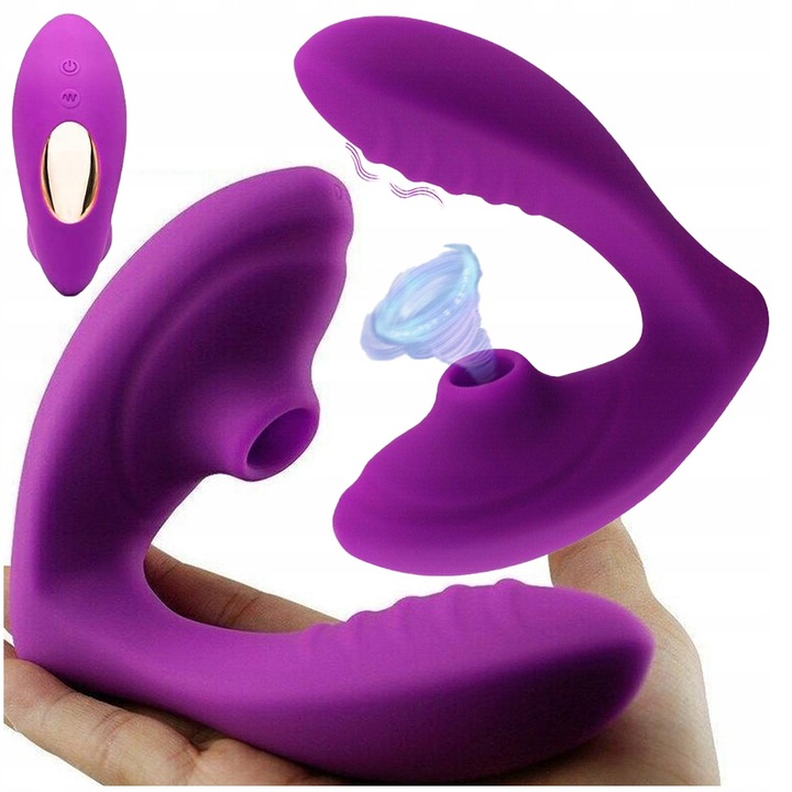 WIBRATOR SSĄCY MASAŻER ŁECHTACZKI ORGAZM 10 FUNKCJI DAMSKI