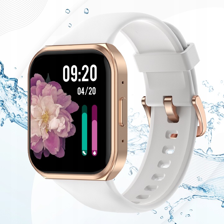 SMARTWATCH ZEGAREK MENU DAMSKI ROZMOWY GRY POLSKIE SMS 2 PASKI SMART WATCH