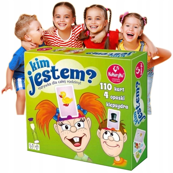 KIM JESTEM? Gra planszowa dla dzieci Kukuryku PL