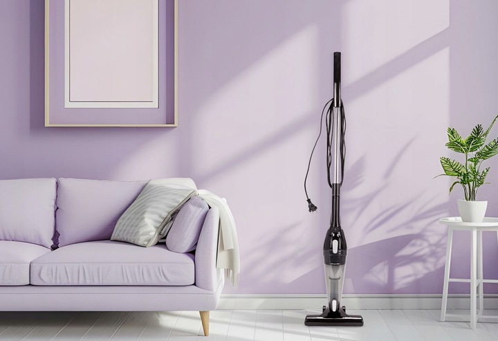 ODKURZACZ 2-w-1 RĘCZNY PIONOWY lekki MOCNY AKCESORIA filtr HEPA KAMILLE