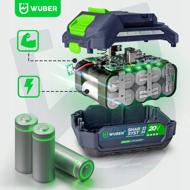 AKUMULATOROWA PILARKA PIŁA ŁAŃCUCHOWA GAŁĘZIÓWKA DO DREWNA 2X AKU