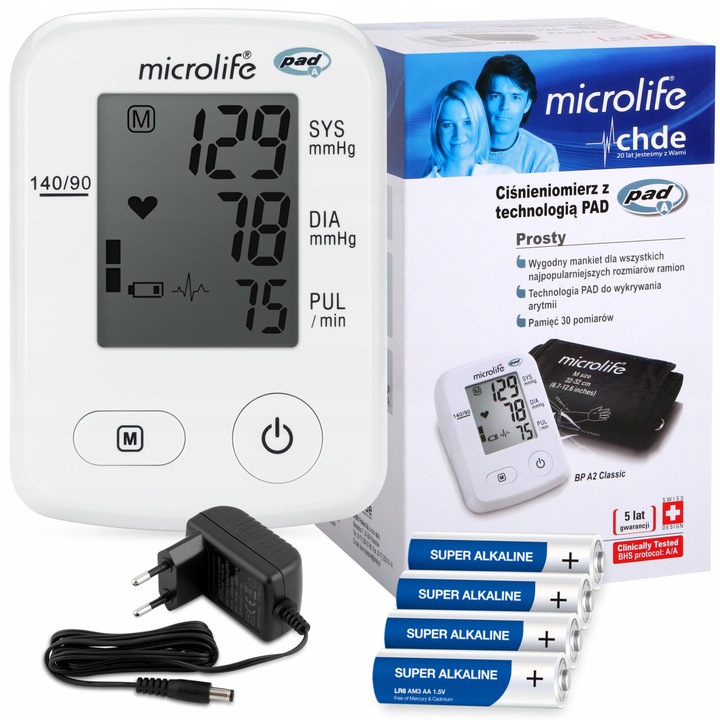 CIŚNIENIOMIERZ NARAMIENNY APARAT DO MIERZENIA CIŚNIENIA ARYTMIA MICROLIFE