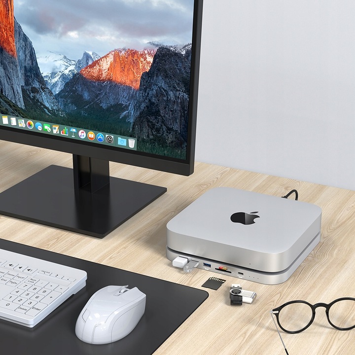 Hub MC25PRO M.2 NVMe NGFF SSD SATA 2,5'' Mac Mini M1 M2 Studio USB 3.0 SD