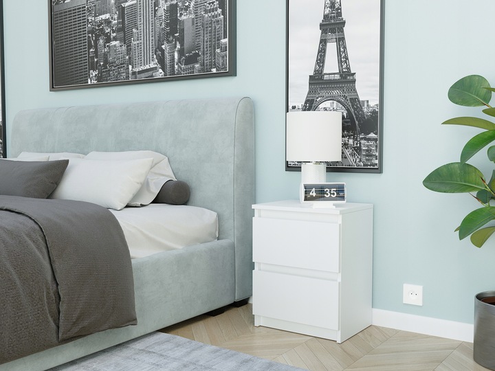 Szafka nocna komoda stolik biała 40cm R-2