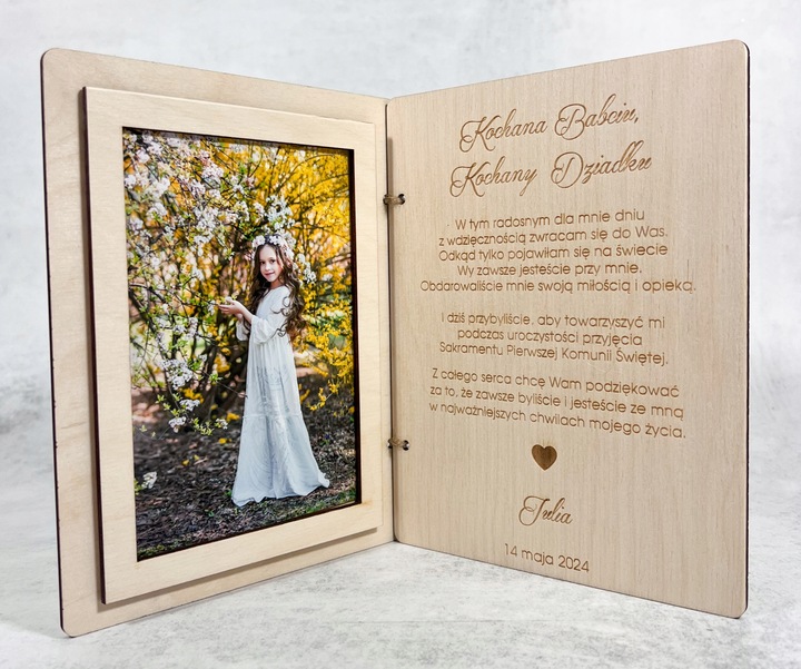 PODZIĘKOWANIE DLA MATKI CHRZESTNEJ KOMUNIA