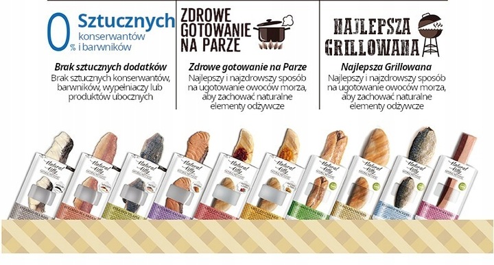 Natural Kitty - Gotowany na parze dorada 6 x 30 g