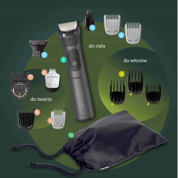 Trymer PHILIPS MG7925/15 Multigroom do brody włosów ciała 13w1