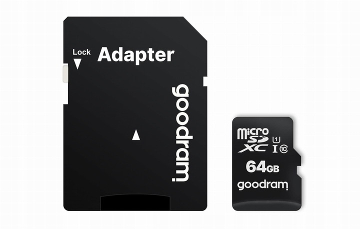 GOODRAM 64GB microSDXC class 10 UHS I + adapter