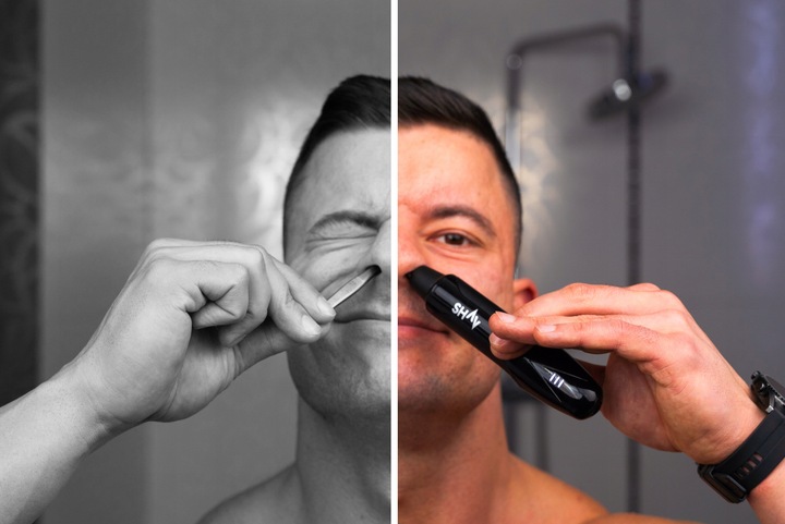 Shav 2 Trymer do Nosa i Uszu Strzyżenie i Golenie Włosów | Idealny Prezent