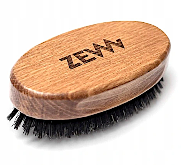 ZEW Bukowy kartacz do brody naturalne włosie dzika.