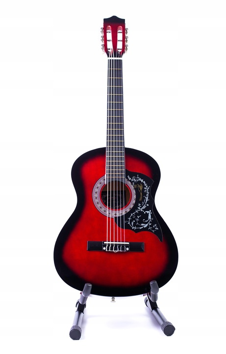 GITARA KLASYCZNA AKUSTYCZNA 3/4 DLA POCZĄTKUJĄCYCH Z PŁYTKĄ