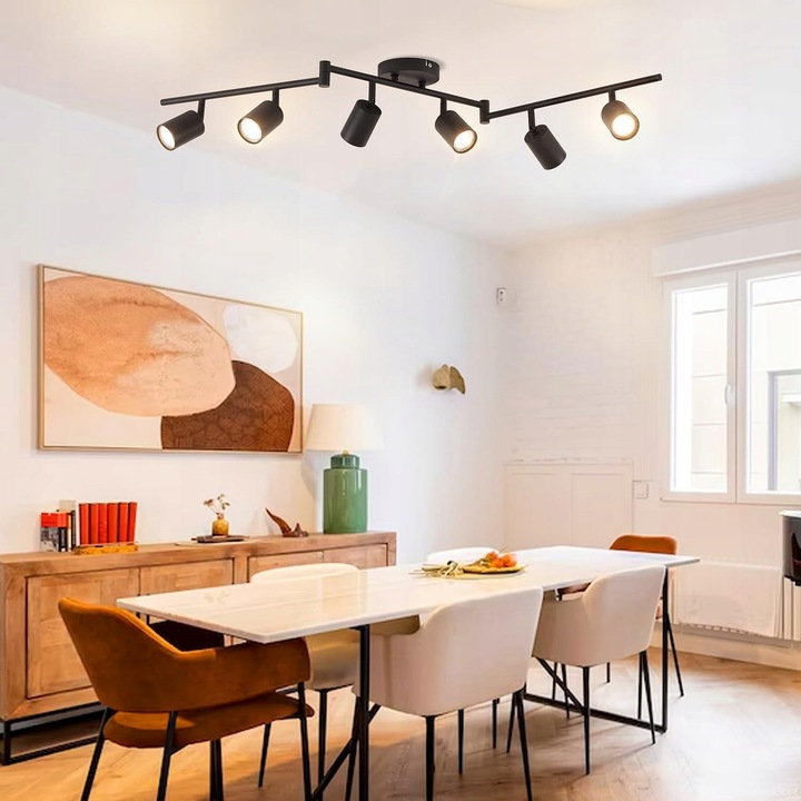 Lampa sufitowa kinkiet spot oprawa halogenowa natynkowa 6x GU10