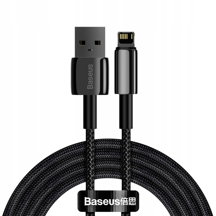 BASEUS MOCNY KABEL USB DO LIGHTNING IPHONE IPAD PRZEWÓD OPLOT 2.4A 2M