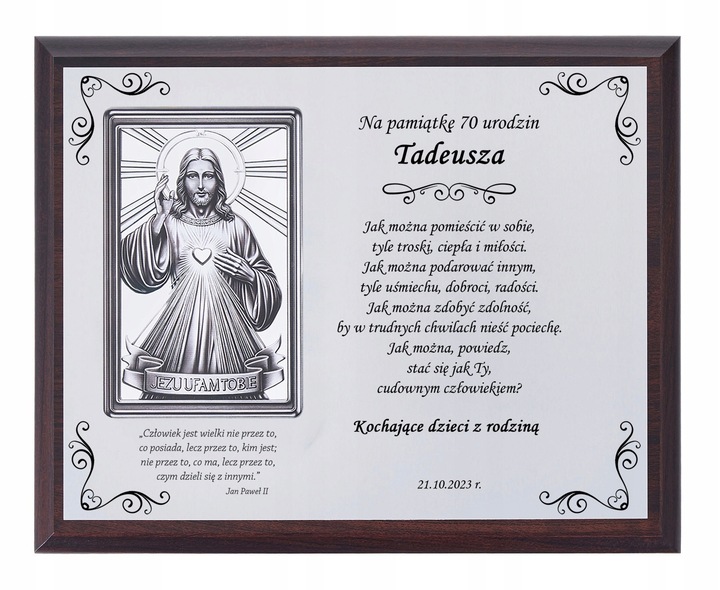 PREZENT NA URODZINY 18 30 40 45 50 60 65 70 80 90 OBRAZ W OZDOBNYM PUDEŁKU