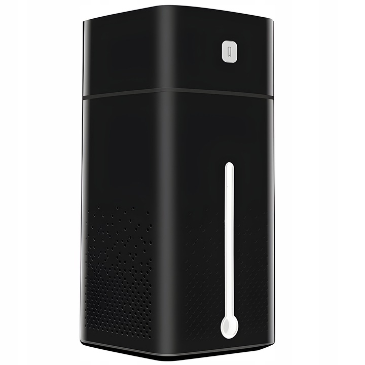 NAWILŻACZ POWIETRZA DYFUZOR ZAPACHOWY AROMATERAPIA LAMPKA LED CZARNY