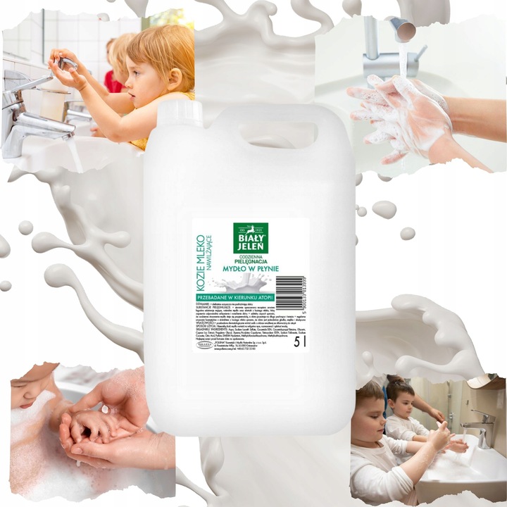 Mydło w płynie Biały Jeleń KOZIE MLEKO 5l nawilżenie 1 szt