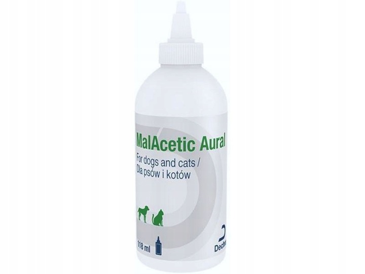 MalAcetic Aural czyszczenie uszu p/grzybiczy 118ml