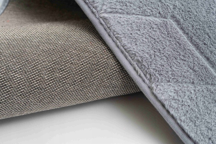 Dywan Rabbit 3D pluszowy miękki jedwabisty futro królika 120x170