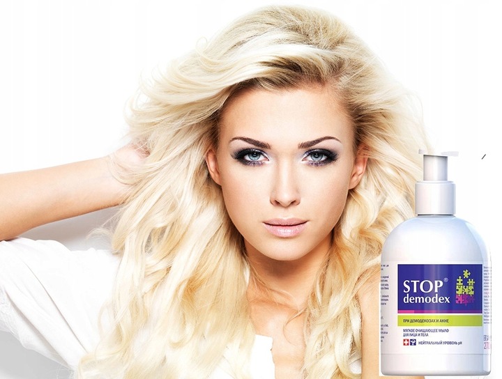 STOP DEMODEX MYDŁO DO TWARZY I CIAŁA NUŻYCA DEMODEKOZA TRĄDZIK 270 ml