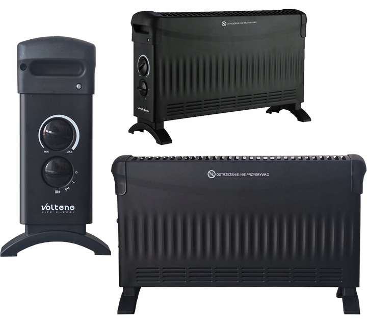 Grzejnik Elektryczny Konwektorowy 2000W Termostat Nawiew