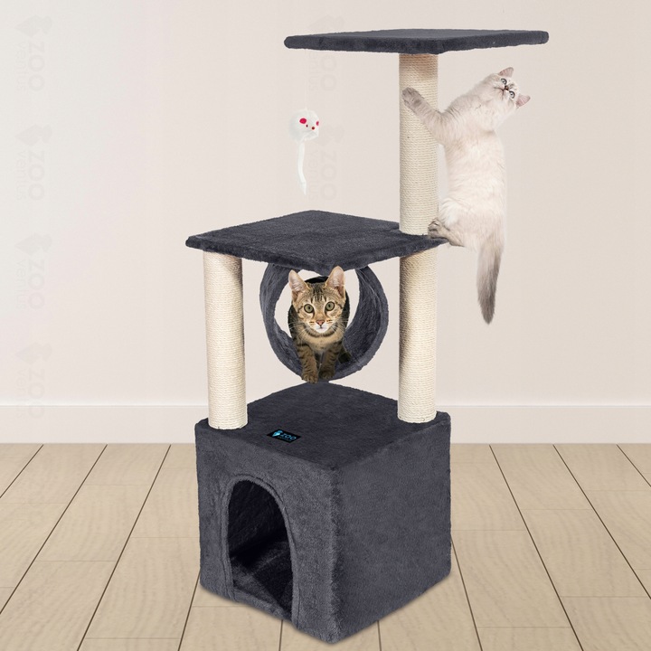 Drapak dla kota słupek 91cm drzewko 5 poziomów budka walec platforma