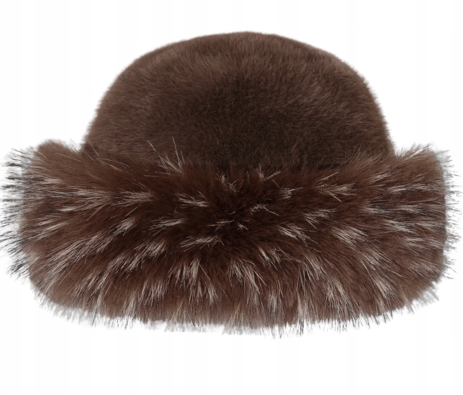 CZAPKA DAMSKA ZIMOWA MODNA ELEGANCKA CIEPŁA SZTUCZNE FUTERKO