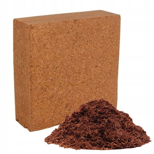Włókno kokosowe TORF w KOSTCE podłoże 70L ziemia do wysiewu brykiet 5