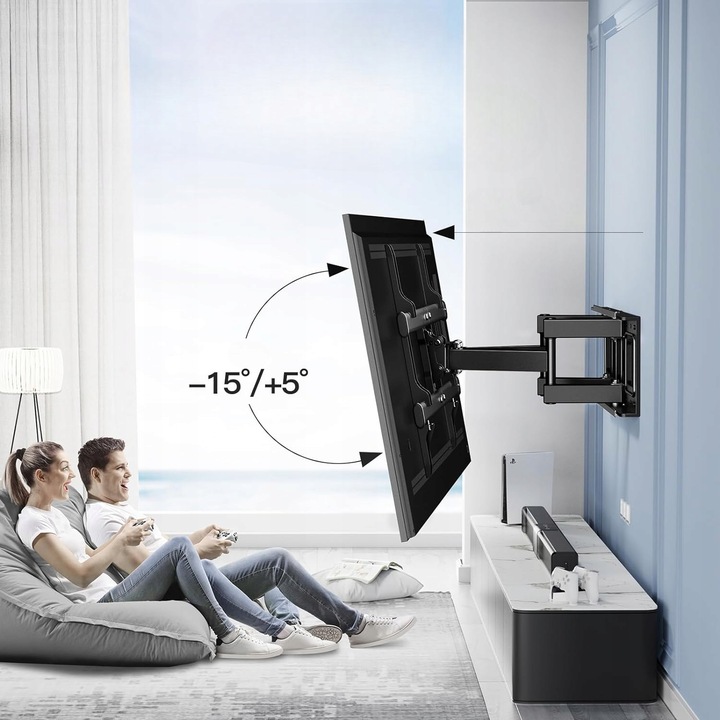 Extra Mocny Obrotowy Uchwyt do Telewizora Wieszak TV 32-90 cali Uniwersalny