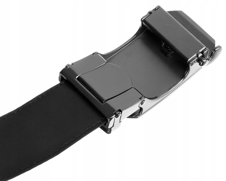 Pasek skórzany męski ROVICKY do spodni klamra automatyczna na prezent