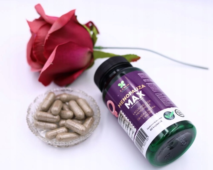 MENOPAUZA MAX PREMIUM dla dojrzałych kobiet Czerwona koniczyna Lanco 60kaps