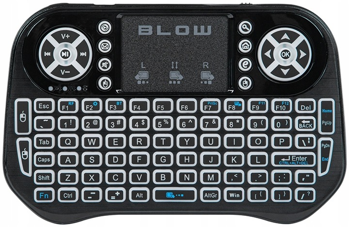 MINI klawiatura bezprzewodowa LED USB 2.4Ghz TouchPad SMART TV ANDROID PC