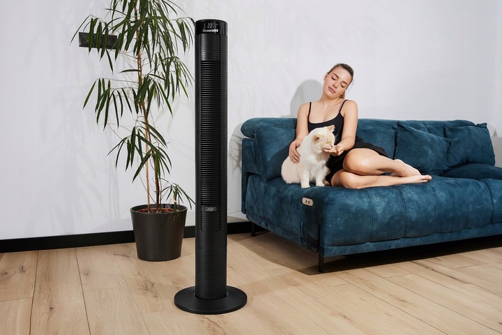 Wentylator kolumnowy stojący Cichy Yoer +10m zasięg 4 tryby Jonizacja