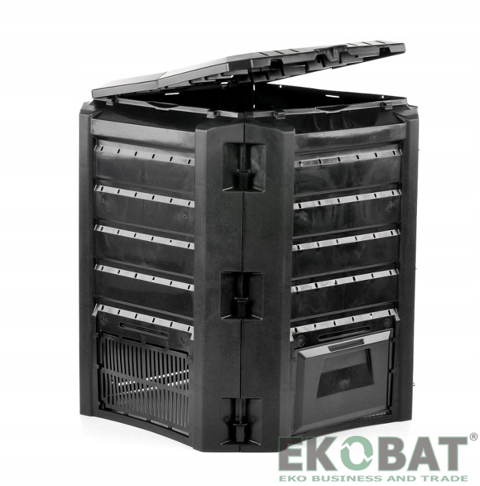 KOMPOSTOWNIK 400L CZARNY POPRAWIONY MODEL