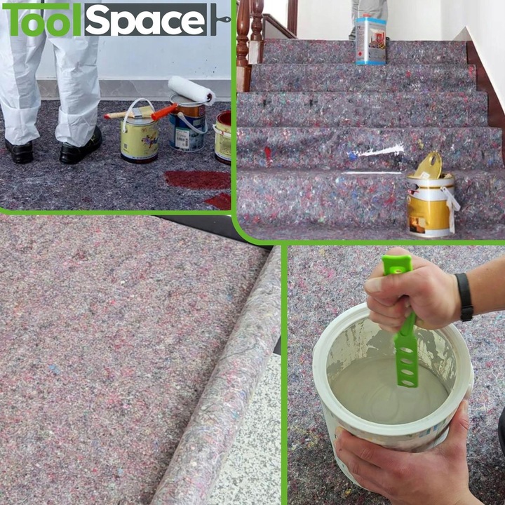 MATA MALARSKA OCHRONNA FILC Z FOLIĄ 1x25mb MOCNA!