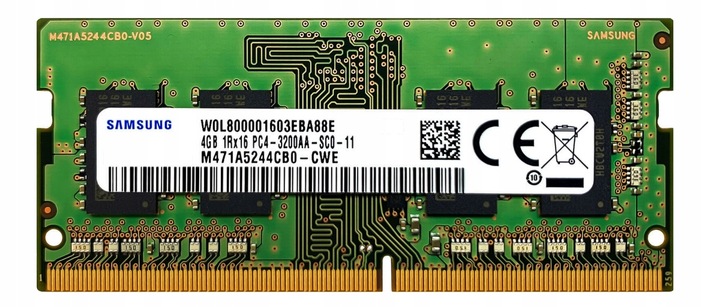 Pamięć 4GB DDR4 SODIMM 3200 Mhz do laptopa SAMSUNG