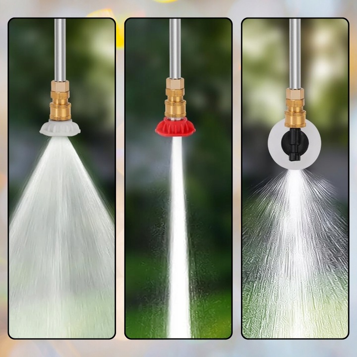 AKUMULATOROWA MYJKA CIŚNIENIOWA DO OGRODU, OKIEN I KOSTKI, ZESTAW