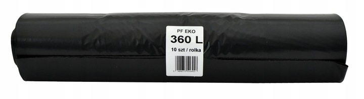 WORKI NA ŚMIECI 360L 100szt Uniwersalne Mocne Grube Czarne Duże Pam Folie