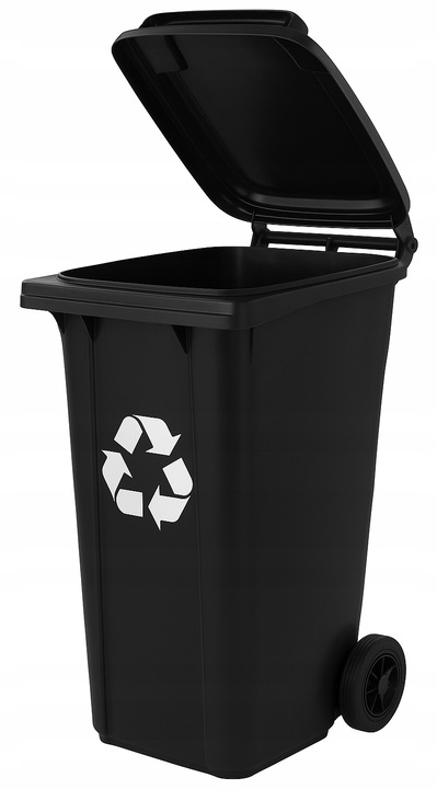 Pojemniki na Śmieci 120l Kosze do Segregacji Odpadów Mocne ZESTAW 3 szt.