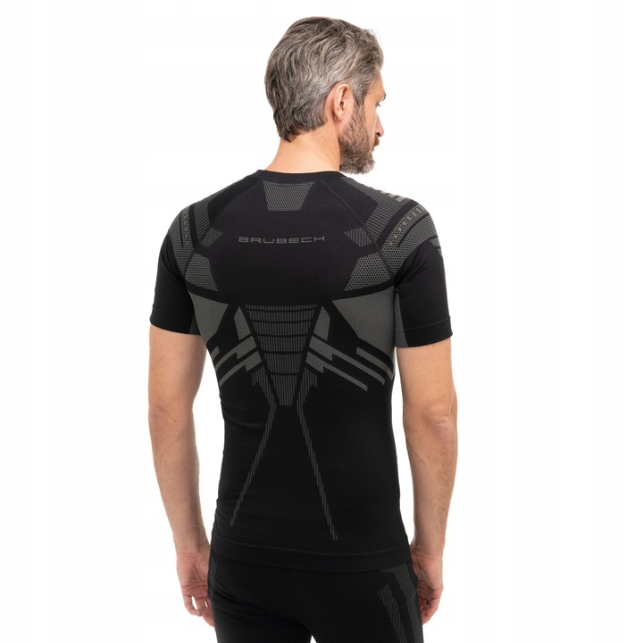 Męska koszulka TERMOAKTYWNA z krótkim rękawem BRUBECK DRY ODDYCHAJĄCA