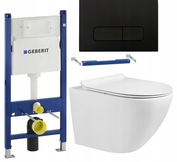 ZESTAW WC STELAŻ PODTYNKOWY GEBERIT BASIC UP100 DELTA MUSZLA ARBO SLIM