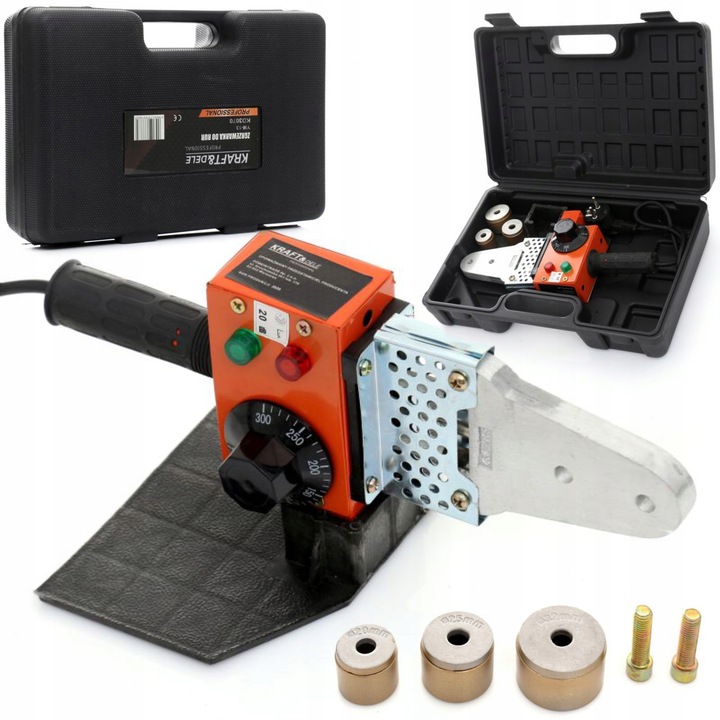 ZGRZEWARKA DO ZGRZEWANIA RUR PCV PP MATRYCE PE PB 1300W 230V/50Hz