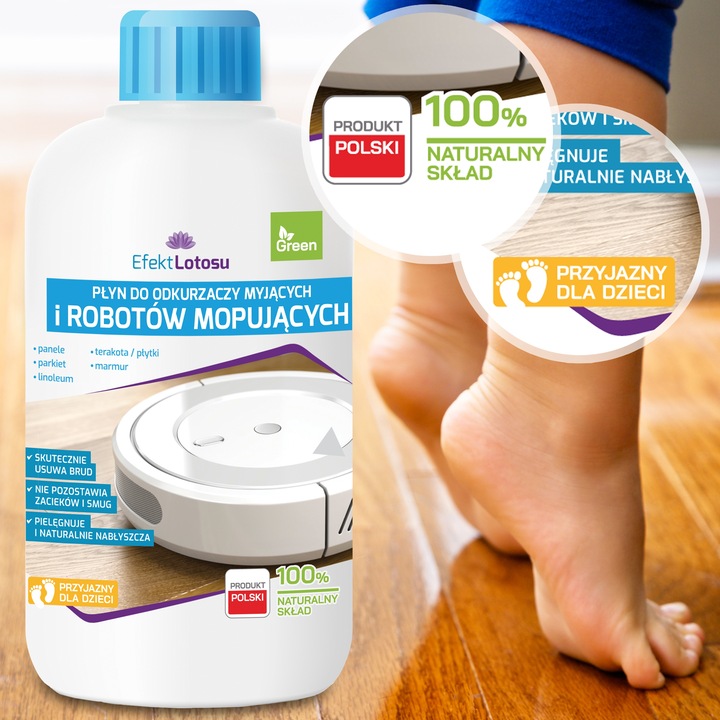 PŁYN DO ROBOTÓW MOPUJĄCYCH SPRZĄTAJĄCYCH MOPÓW BIONICZNYCH 2x 500ml