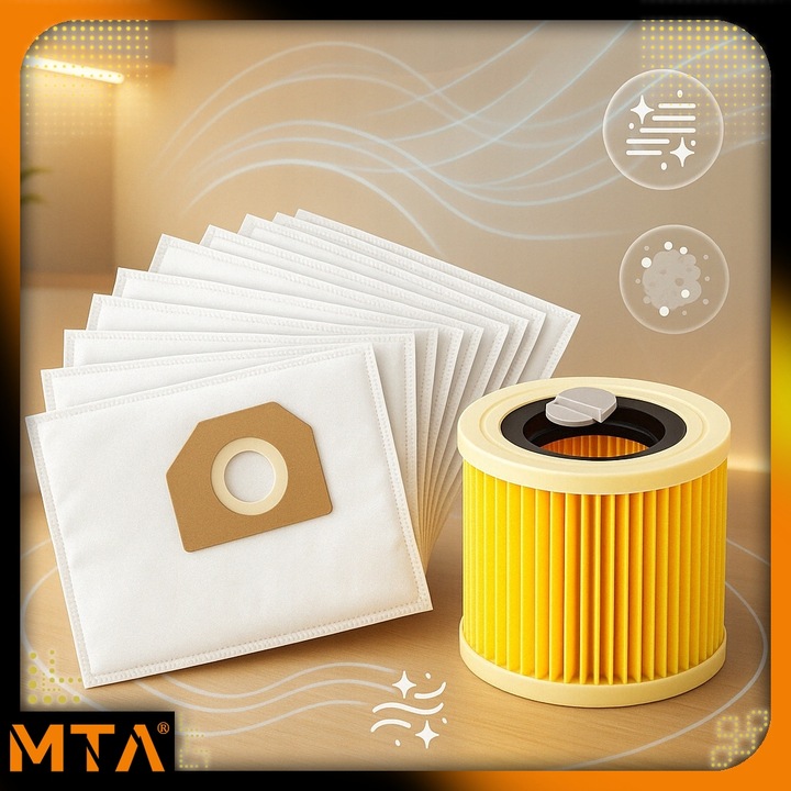 10x WORKI DO ODKURZACZA KARCHER WD3 WOREK WD 3 WD WD 6 SE 4001 Plus