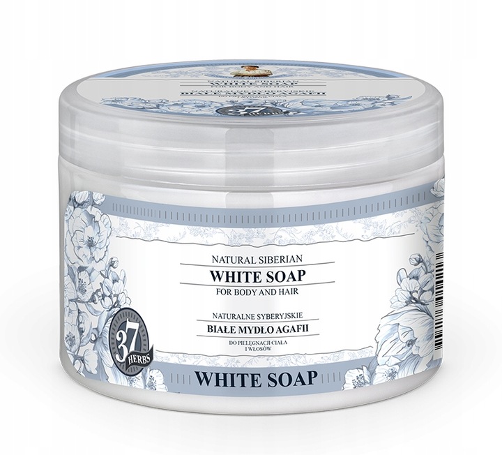 BABUSZKA Mydło do ciała i włosów białe naturalne 500 ML BIAŁE MYDŁO