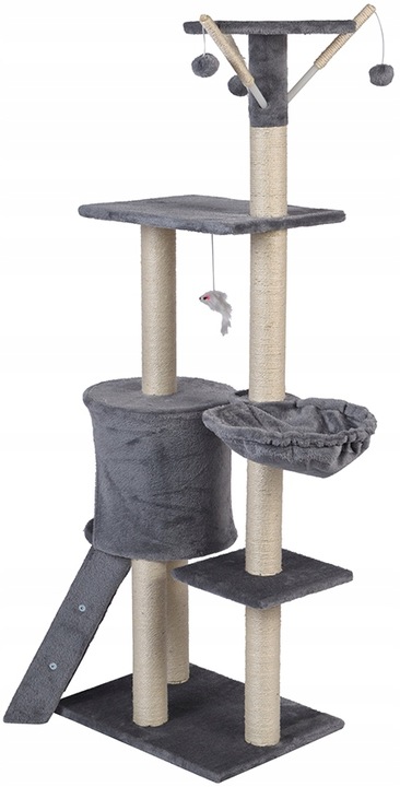 DRAPAK DLA KOTA DOMEK LEGOWISKO SŁUPEK Z ZABAWKAMI